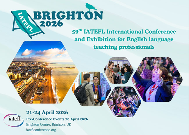 Promotional image for the IATEFL conference in Brighton